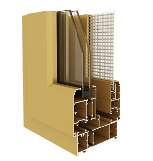 108、130系列隔熱平開窗(窗紗一體)